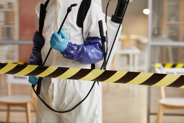 Professional Biohazard Cleanup technician working in Johnstown, NY